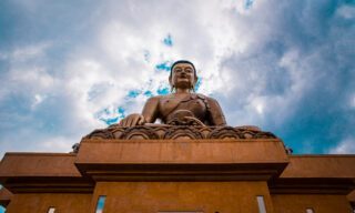 The Great Buddha Dordenma overlooking Thimphu, a key cultural landmark visited during the Life Happens Outdoors Bhutan adventure tour
