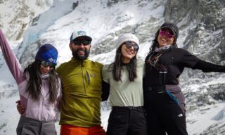 Life Happens Outdoors community members on the Everest Base Camp Trek