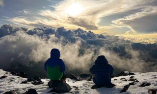 Sunset from Chimborazo Base Camp during the Climb Cotopaxi & Climb Chimborazo Expedition with the Life Happens Outdoors team.