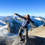 Image from the Nido de Condores Camp on the Aconcagua Expedition featuring Frederic Sfeir, the first visually impaired Lebanese to climb Kilimanjaro, as he takes on the challenging ascent of South America's highest peak.