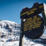 The snow-covered Kibo Crater summit of Kilimanjaro as seen in the morning from Karanga Camp during the Climb Kilimanjaro Expedition with the Life Happens Outdoors team.