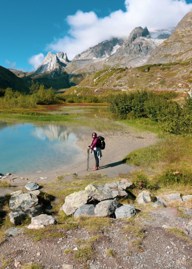 Father-daughter bonding during Life Happens Outdoors' Family Chamonix Valley Treks with the Life Happens Outdoors team.