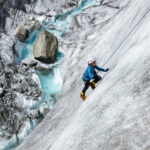 Glacier training on the Mer de Glace during the Mont Blanc Summit Climb course with the Life Happens Outdoors team.