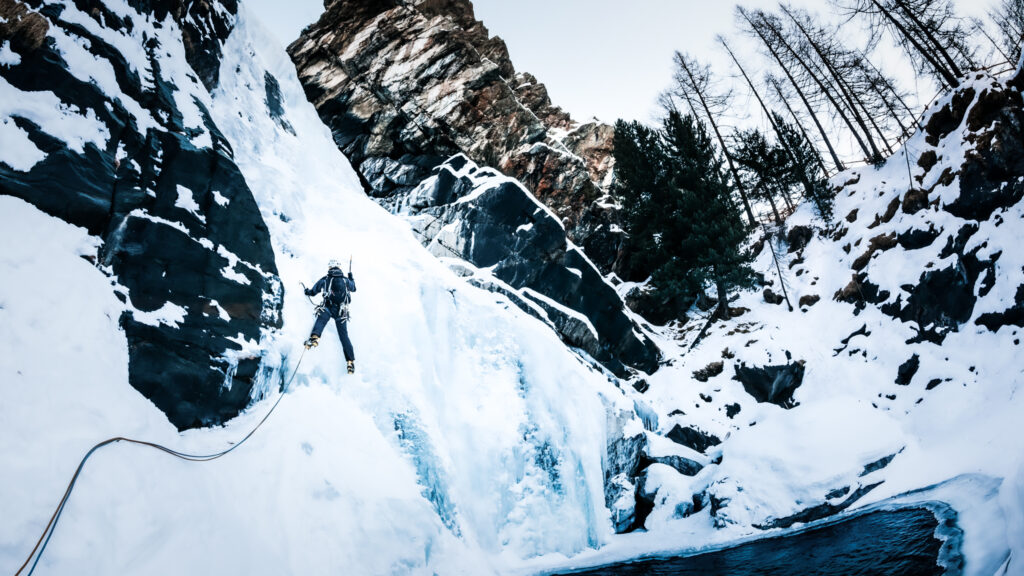 Ice Climbing in Cogne