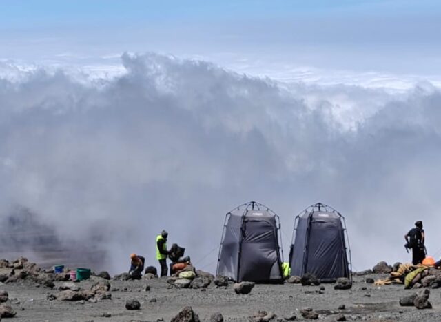 Personal Toilet on Kilimanjaro